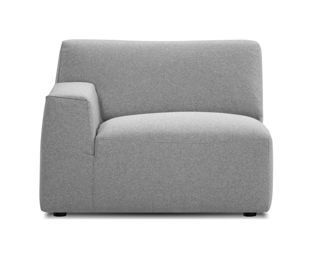 Scoop Customizable Tweed Fabric Modular Sectional Sofa
