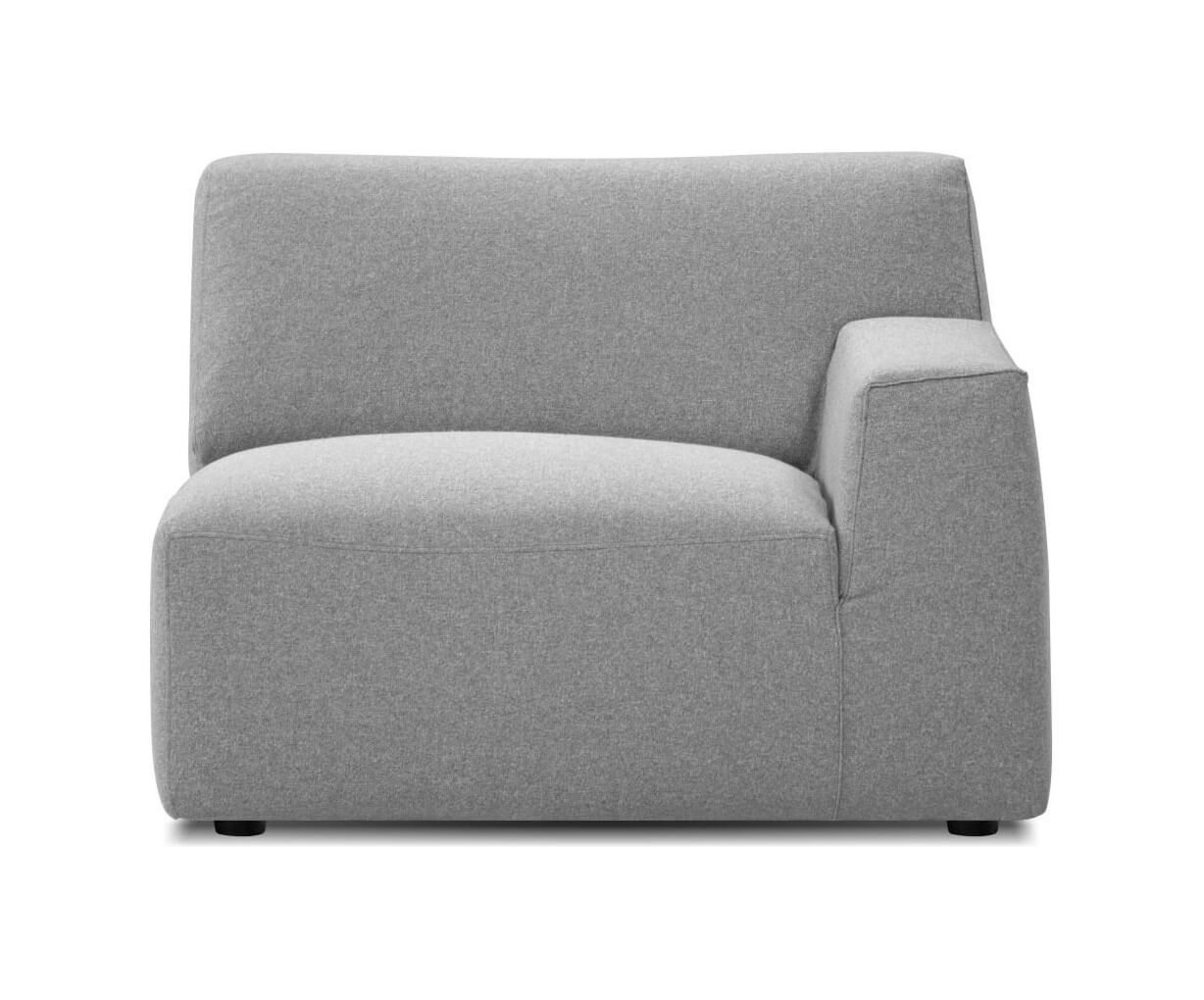 Scoop Polyester Fabric Right Arm Facing Chair