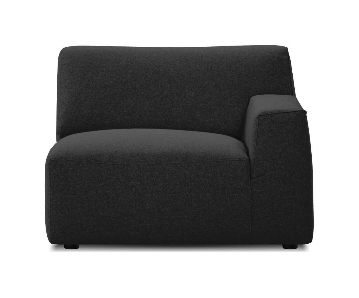 Scoop Customizable Tweed Fabric Modular Sectional Sofa