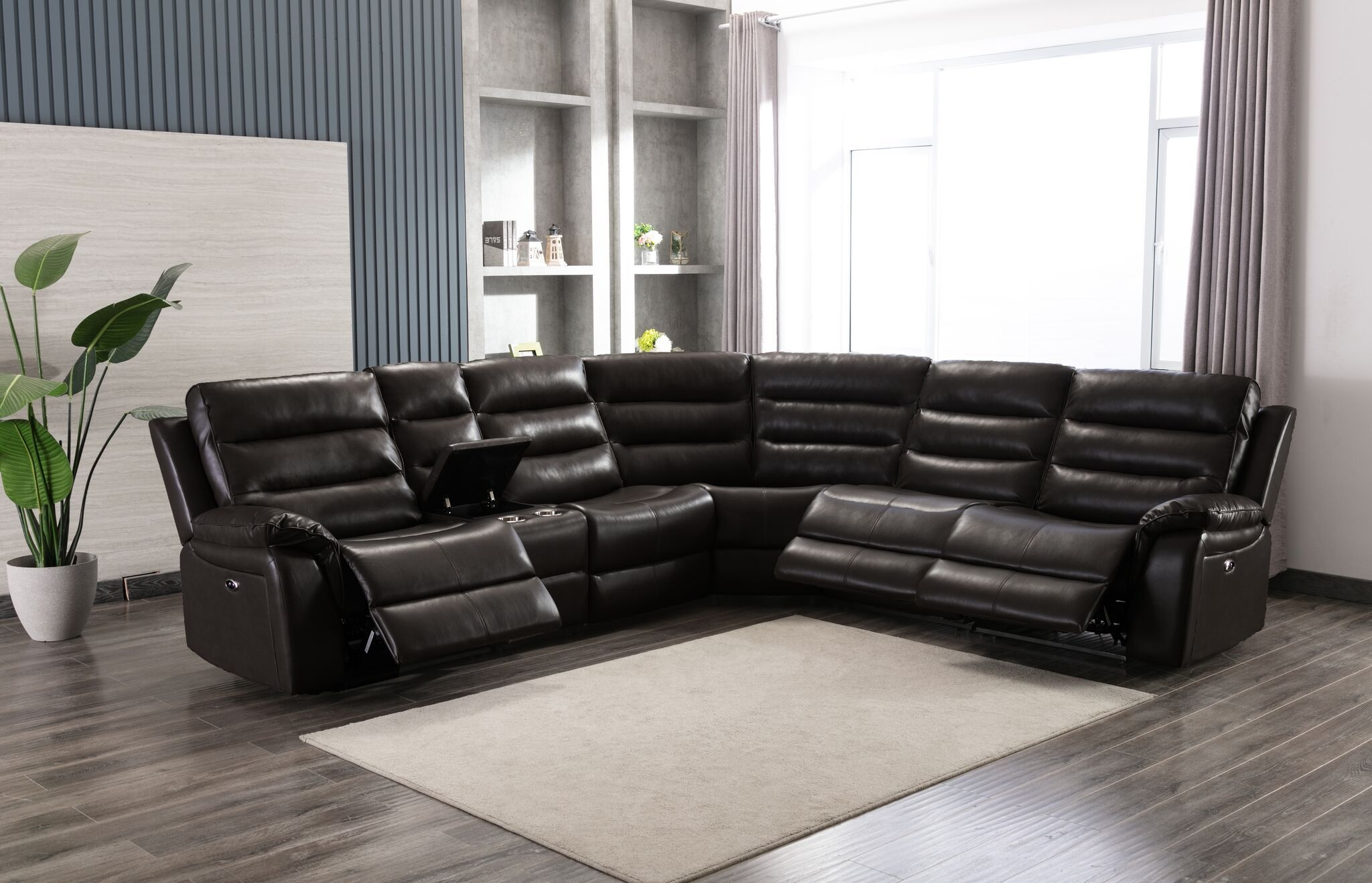 SM 6450 PU 6-Piece Sectional Sofa