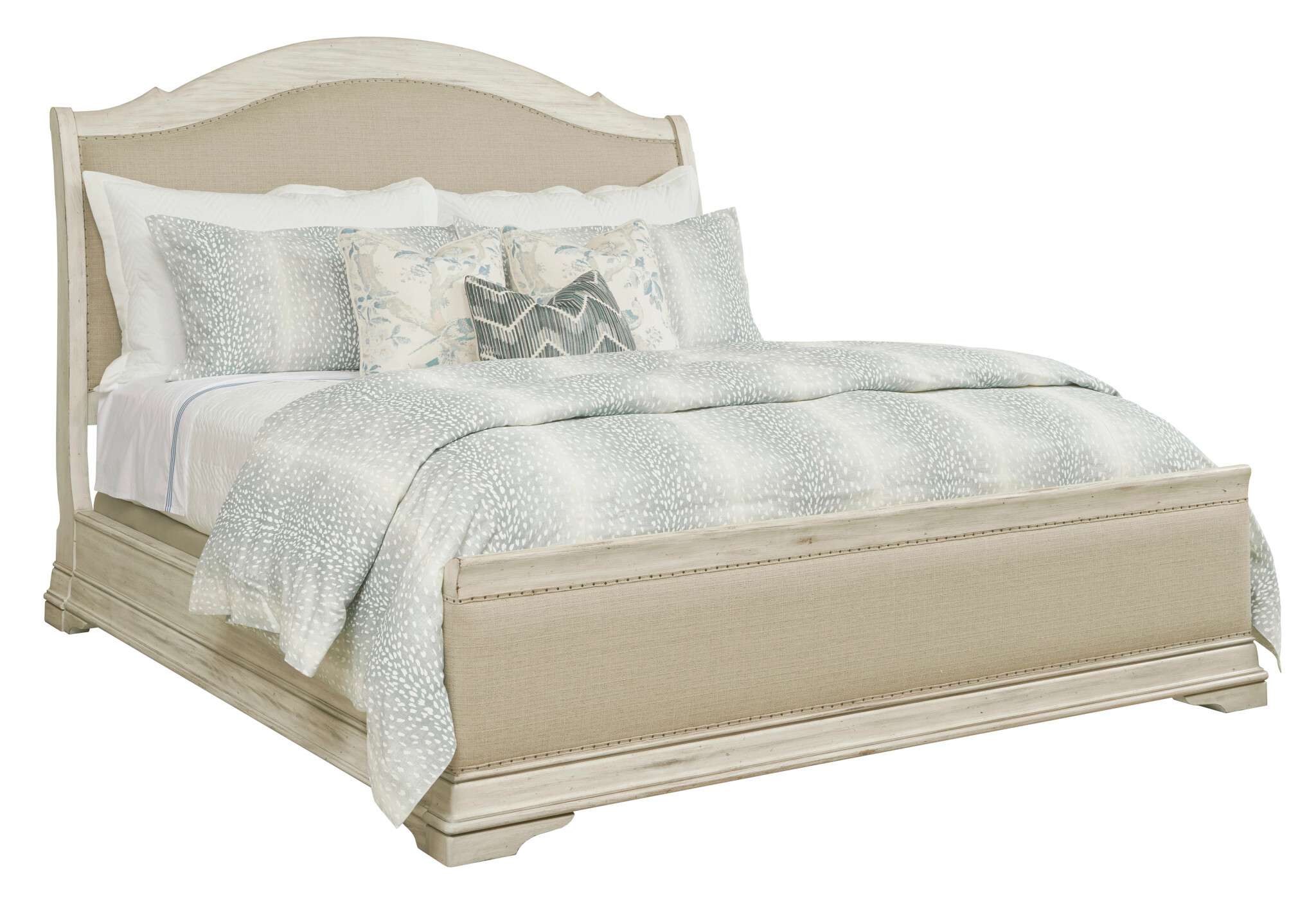 Selwyn Kelly Fabric/Wood Upholstered Sleigh Bedroom Set