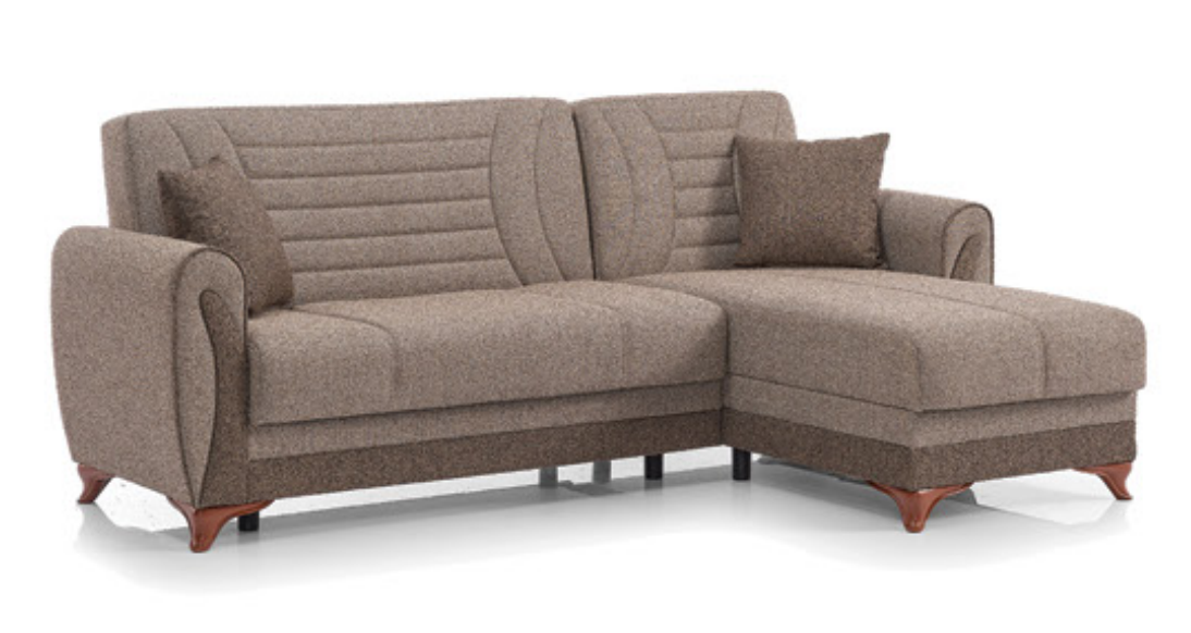 Seren Polyester Convertible Storage Living Room Set