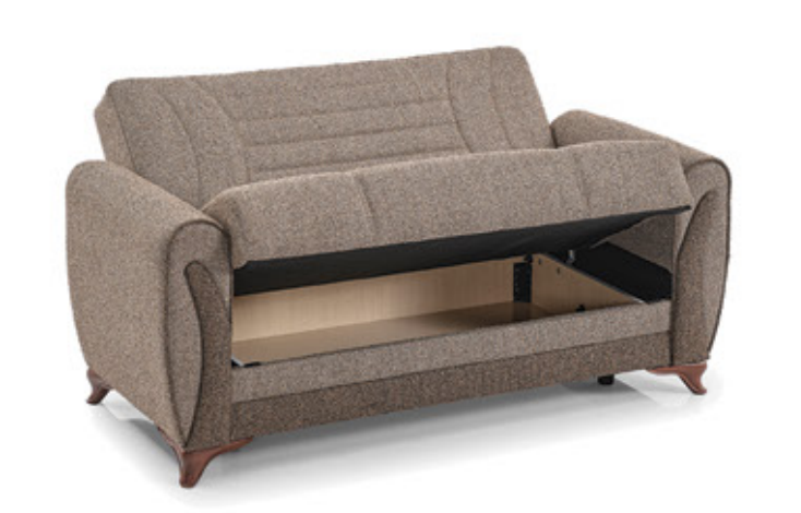 Seren Polyester Convertible Storage Living Room Set