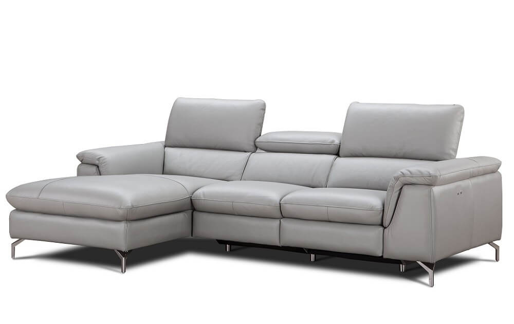 Serena Premium Reclining Leather Left Hand Facing Sectional