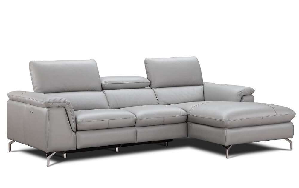 Serena Premium Reclining Leather Right Hand Facing Sectional