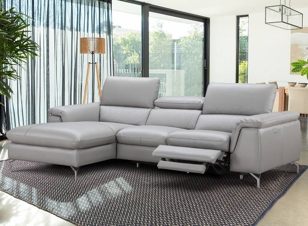 Serena Premium Reclining Leather Sectional