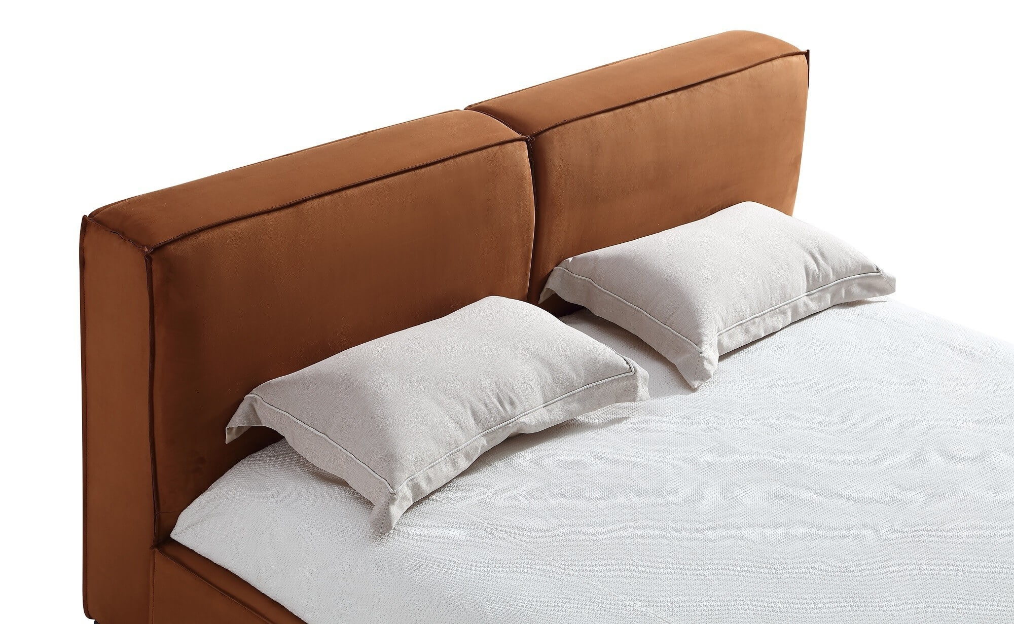 WRS Serene Eco-Suede Upholstered Bed, Queen Size (Open Box)