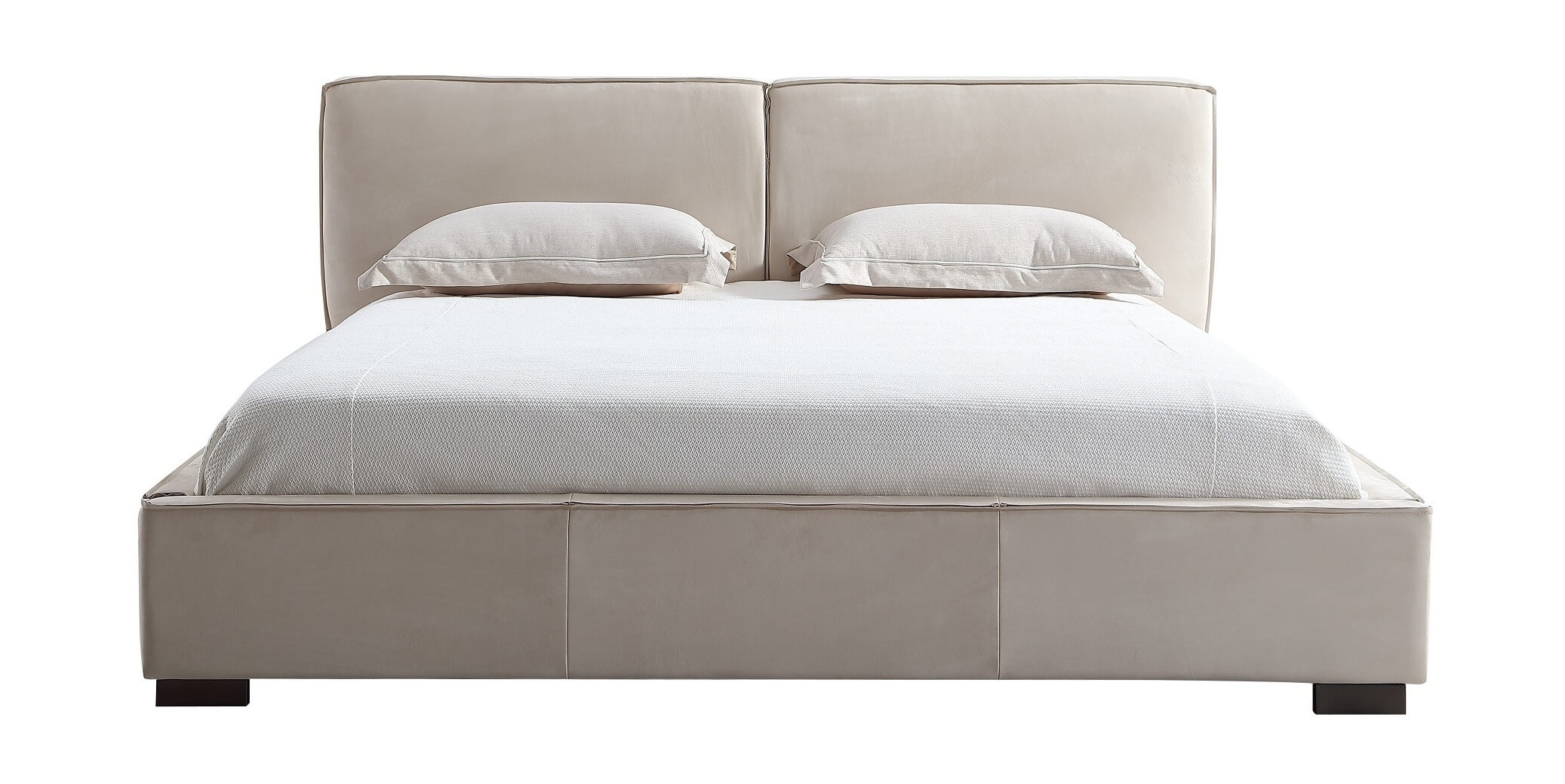 Serene Eco-Suede Upholstered Bed, King Size
