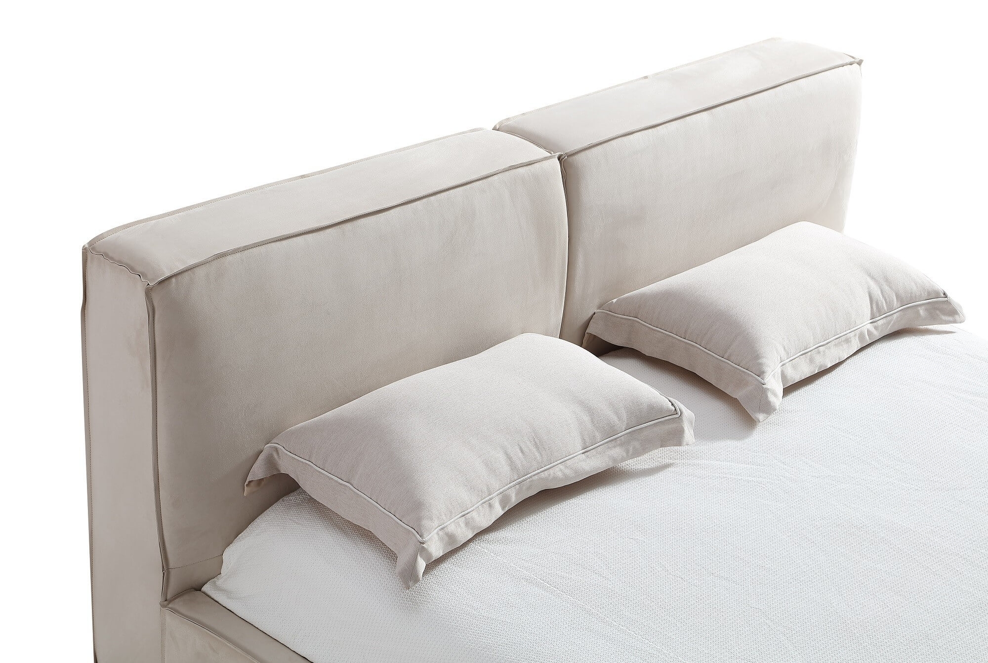 Serene Eco-Suede Upholstered Bed, King Size