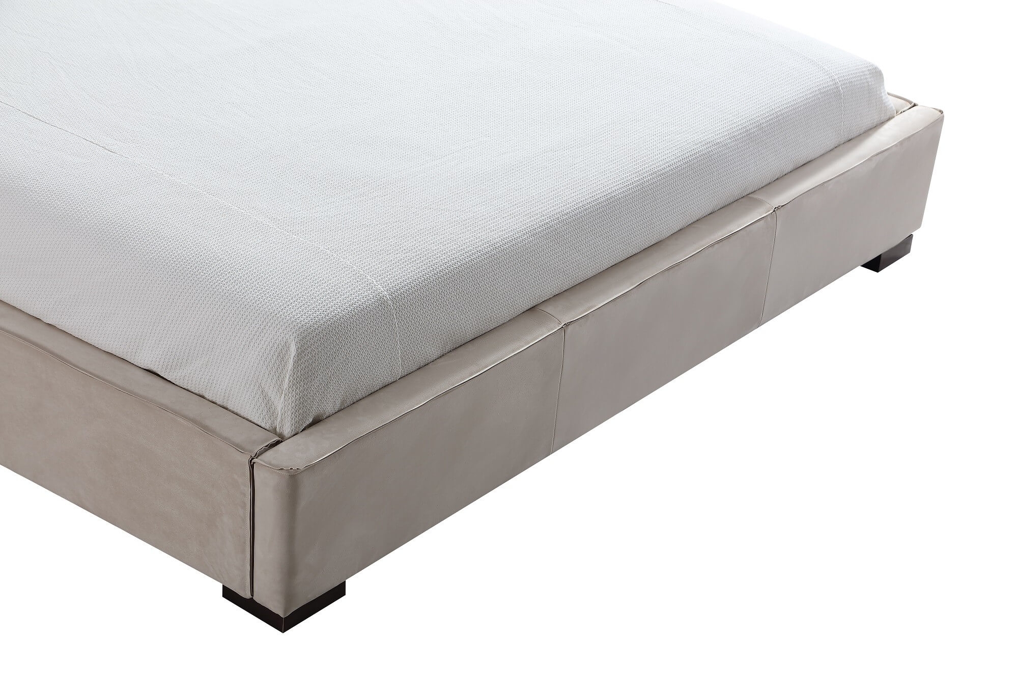 Serene Eco-Suede Upholstered Bed, King Size