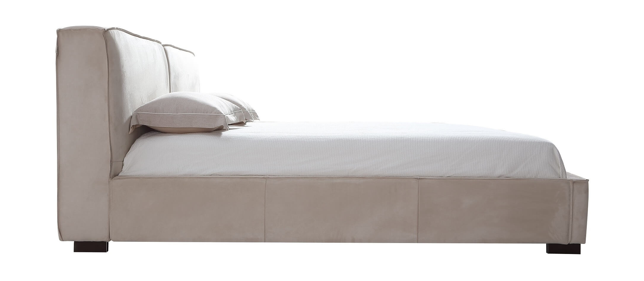 Serene Eco-Suede Upholstered Bed, King Size