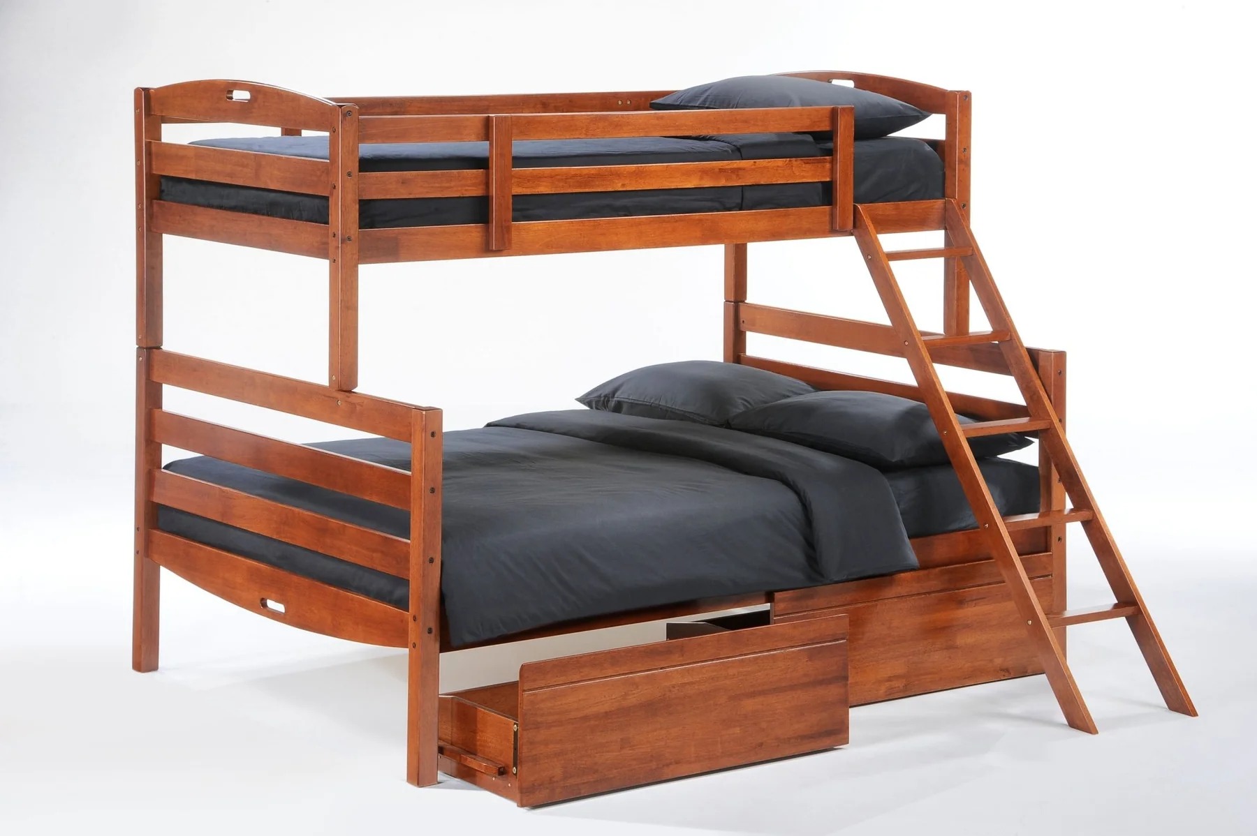Sesame Wood Bunk Bed, Twin/Full Size