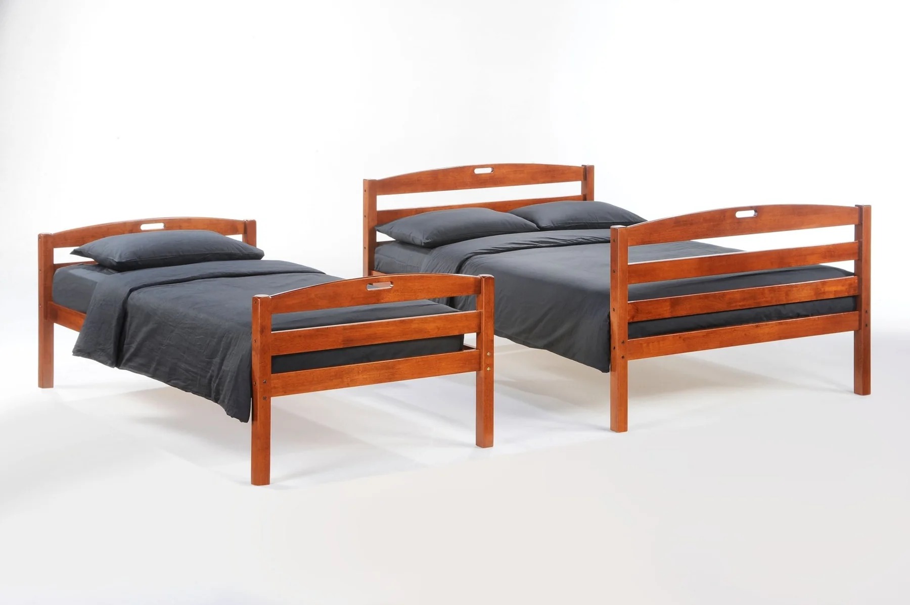 Sesame Wood Bunk Bed, Twin/Full Size