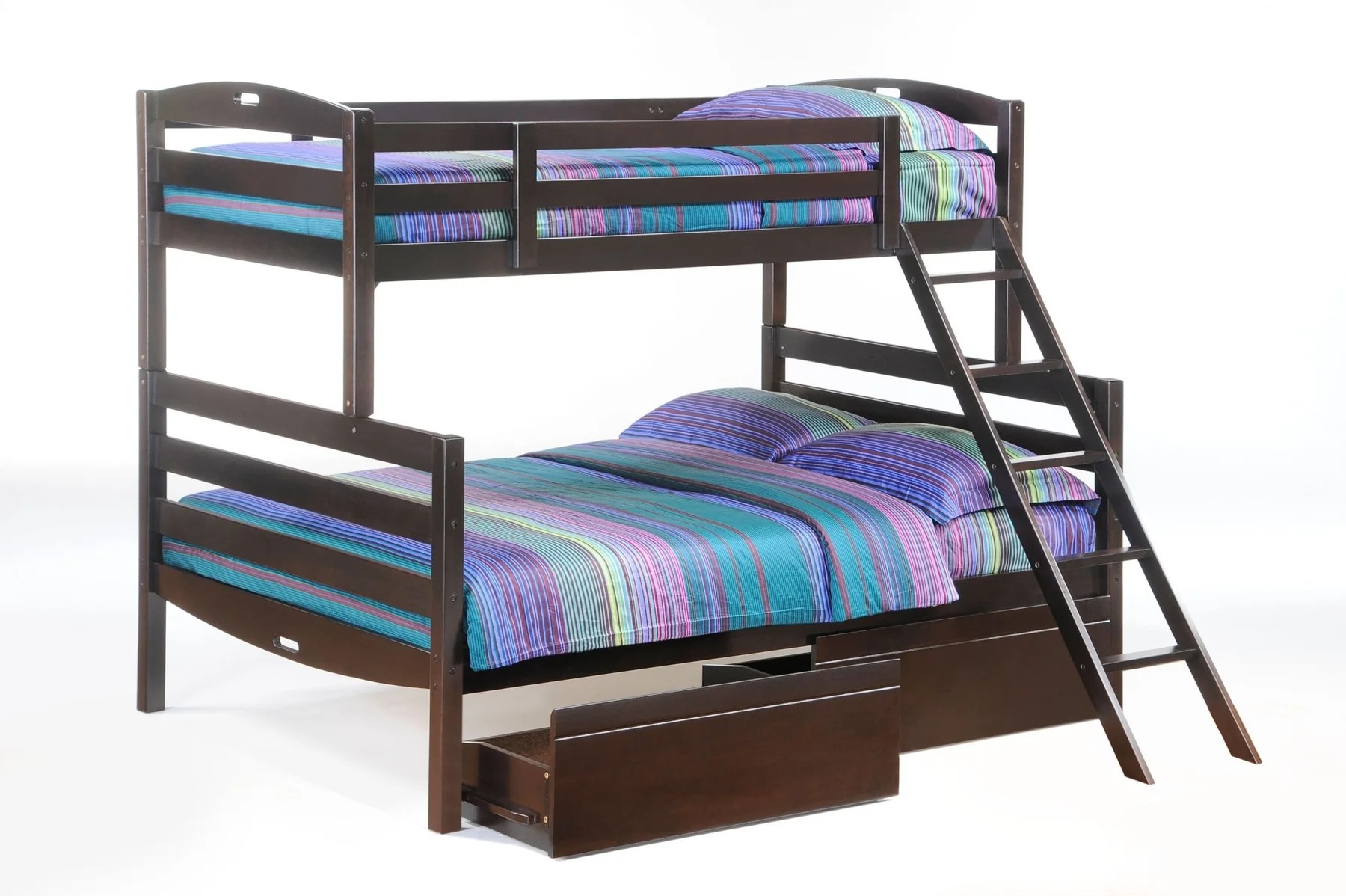 Sesame Wood Bunk Bed, Twin/Full Size