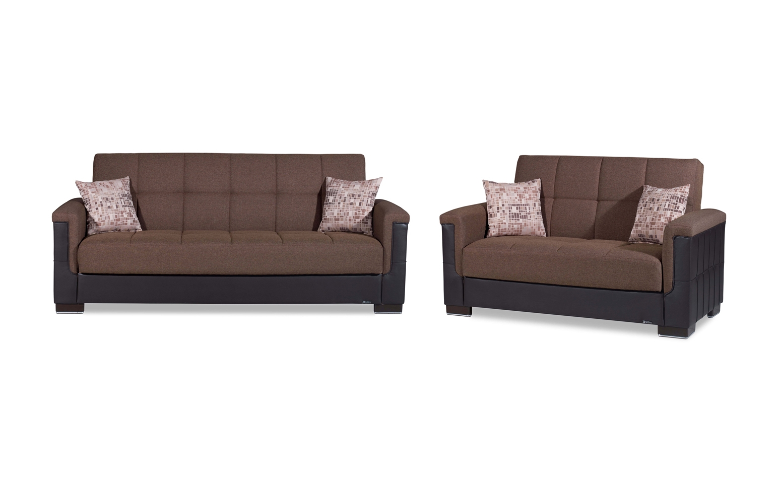 Armada Pro Fabric/PU Convertible Living Room Set
