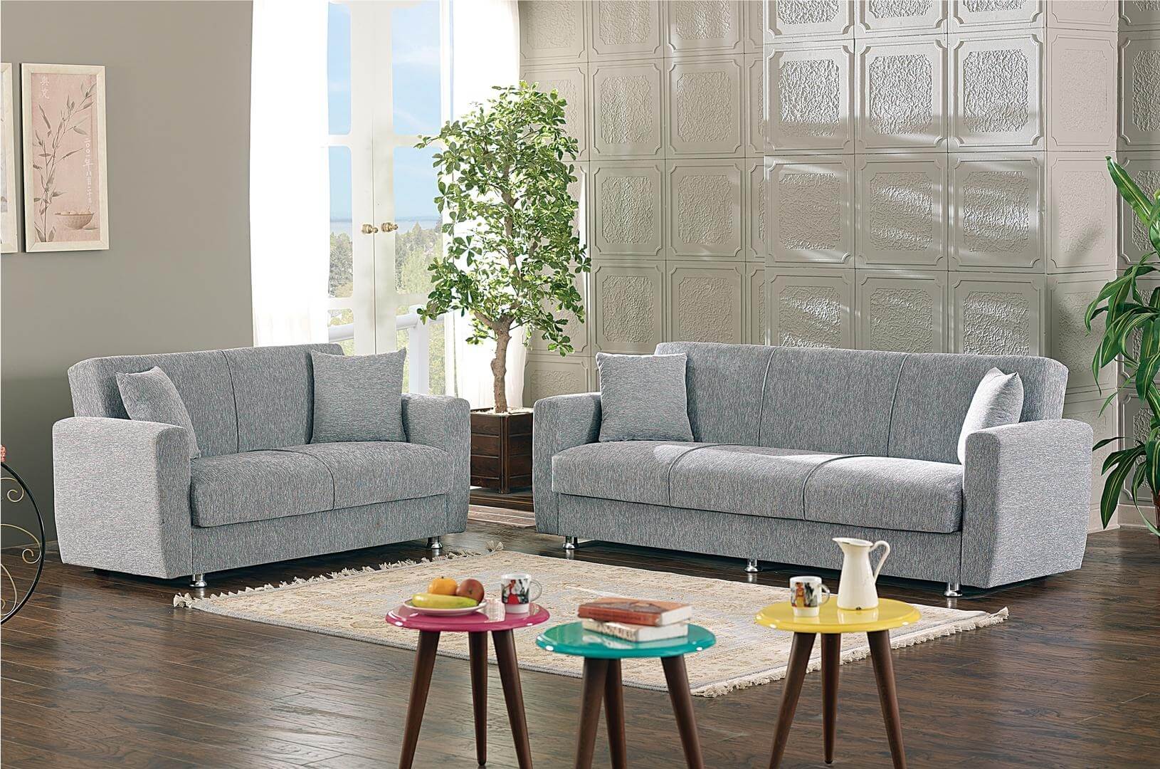 Niagara Fabric Storage Living Room Set