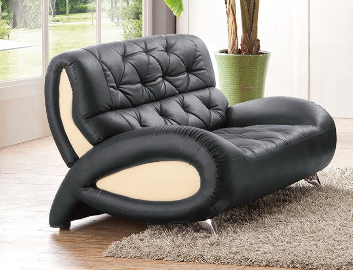 SF 375 Italian Leather Loveseat