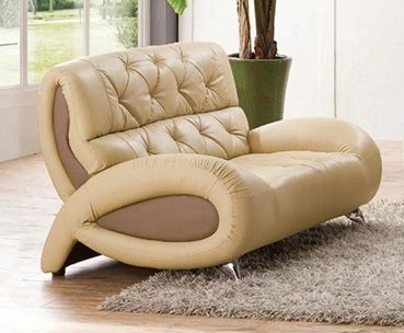 SF 375 Italian Leather Loveseat