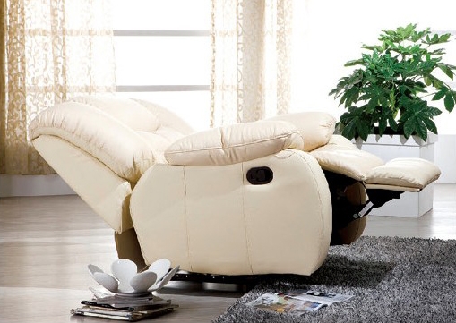 SF 629 Recliner Italian Leather Chair