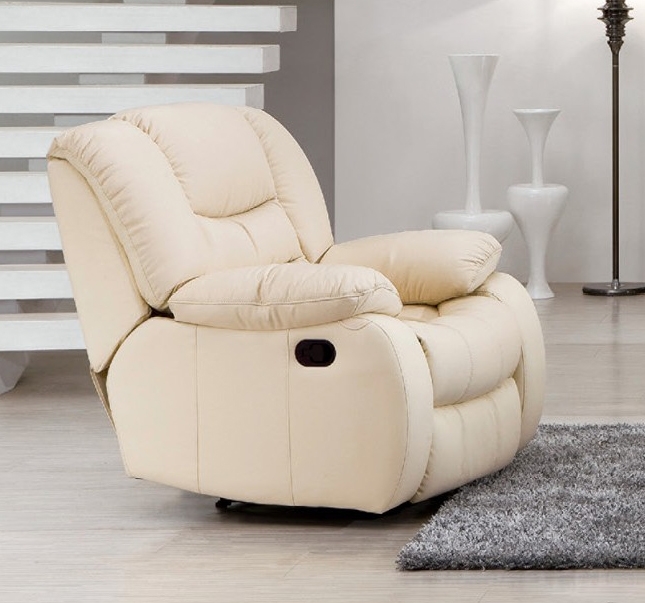 SF 629 Recliner Italian Leather Chair