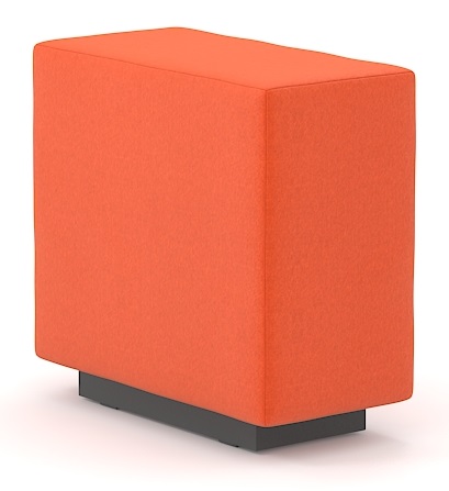 Upholstered Pouf with or without Wheels 