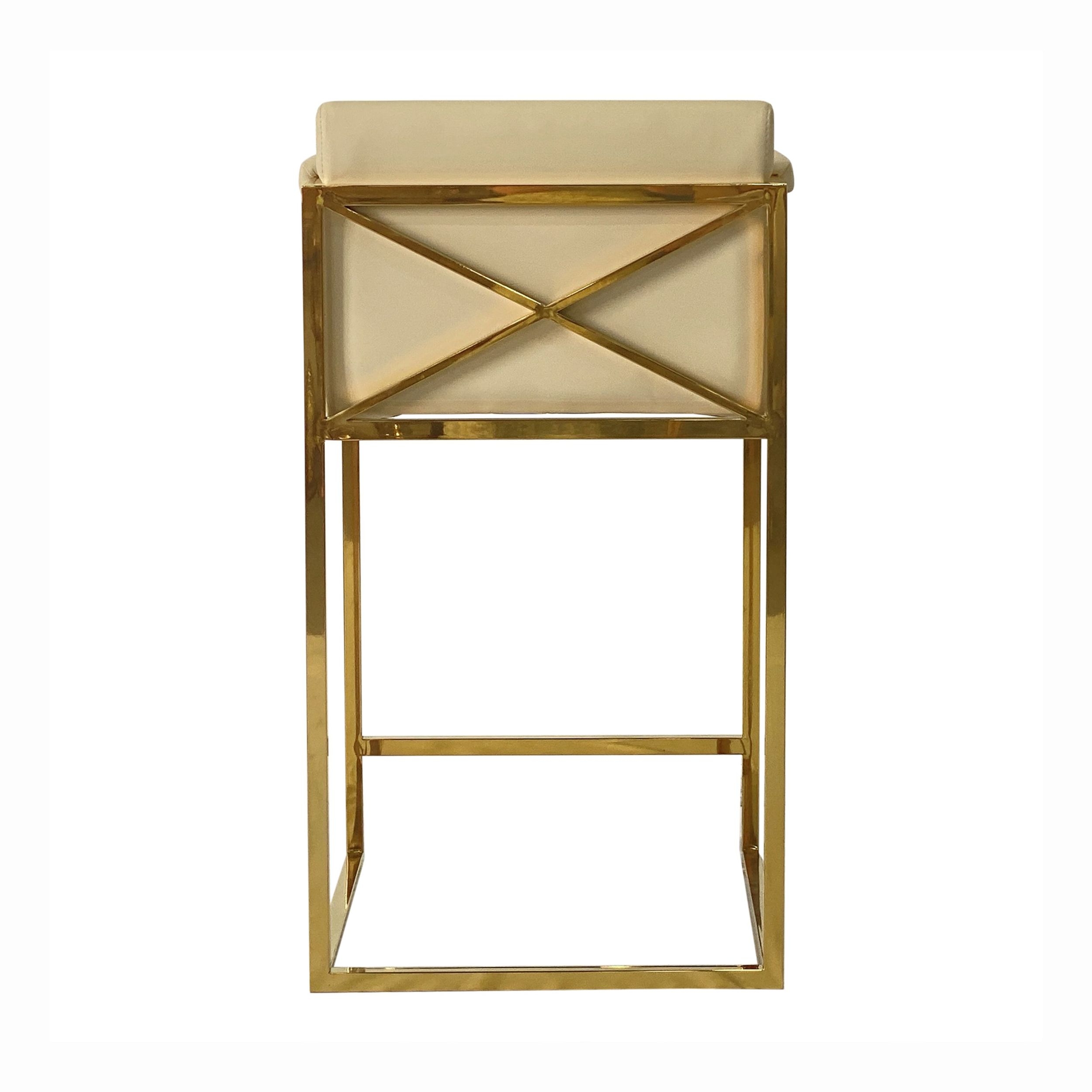 Timeless Velvet Bar Stool with Arms