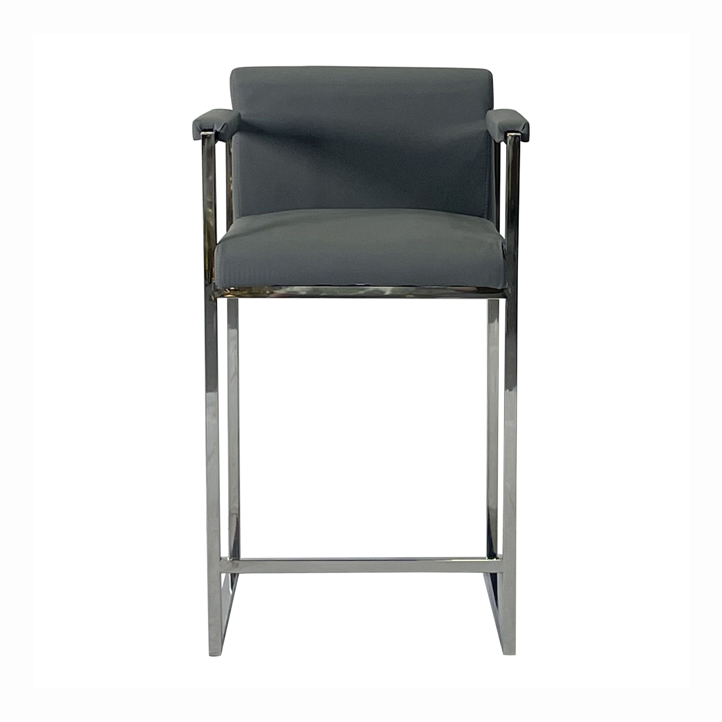 Timeless Velvet Bar Stool with Arms