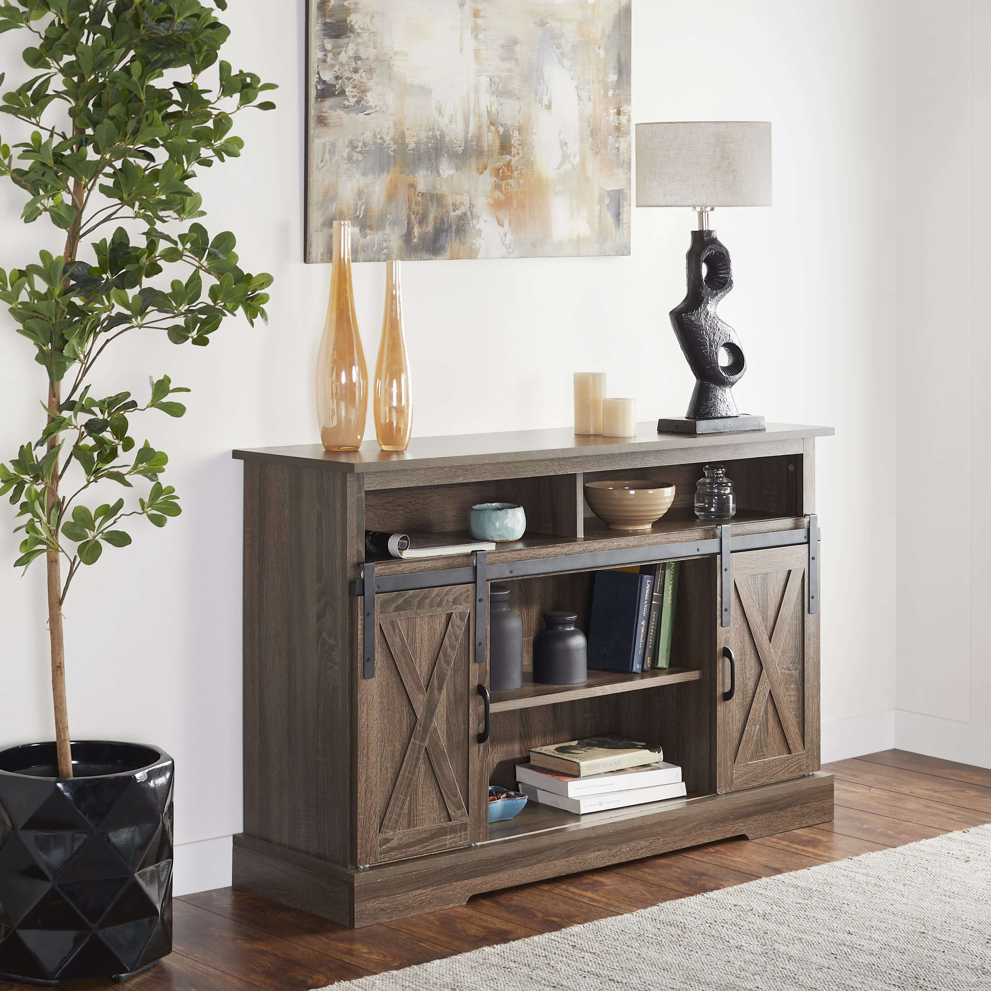Shack Sliding Doors Console TV Stand