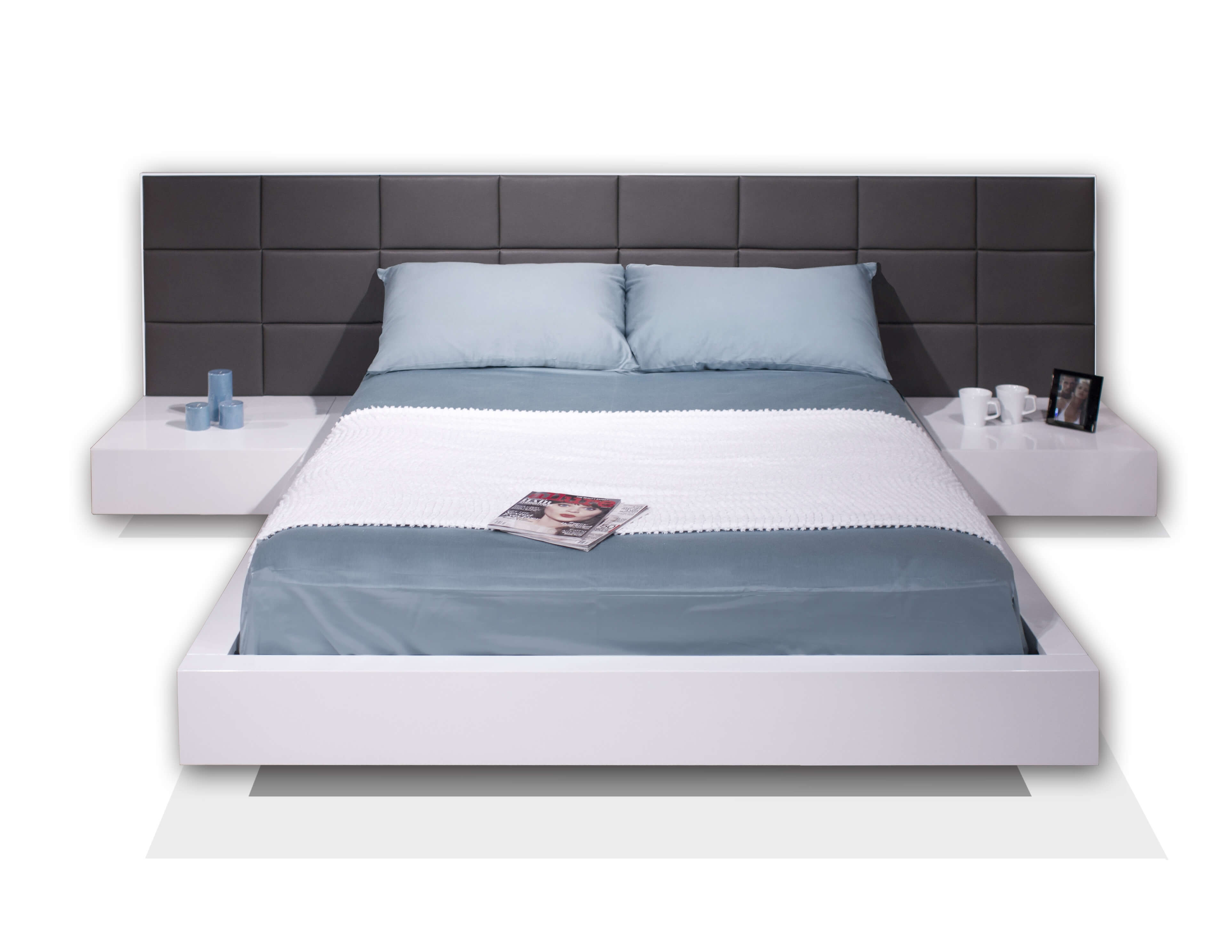 Sharon Leather Platform Bedroom Set by Sharelle Furnishings
