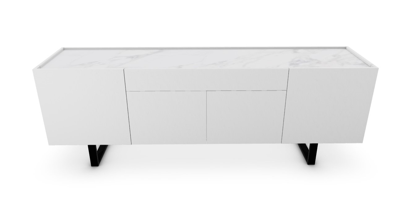 Horizon Wood/Ceramic/Metal Sideboard w/4 Doors & Drawer