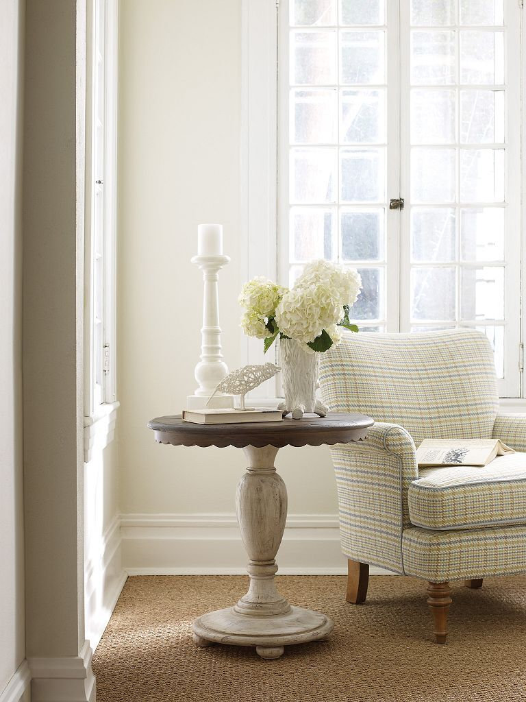 Weatherford Round Wood Accent Table