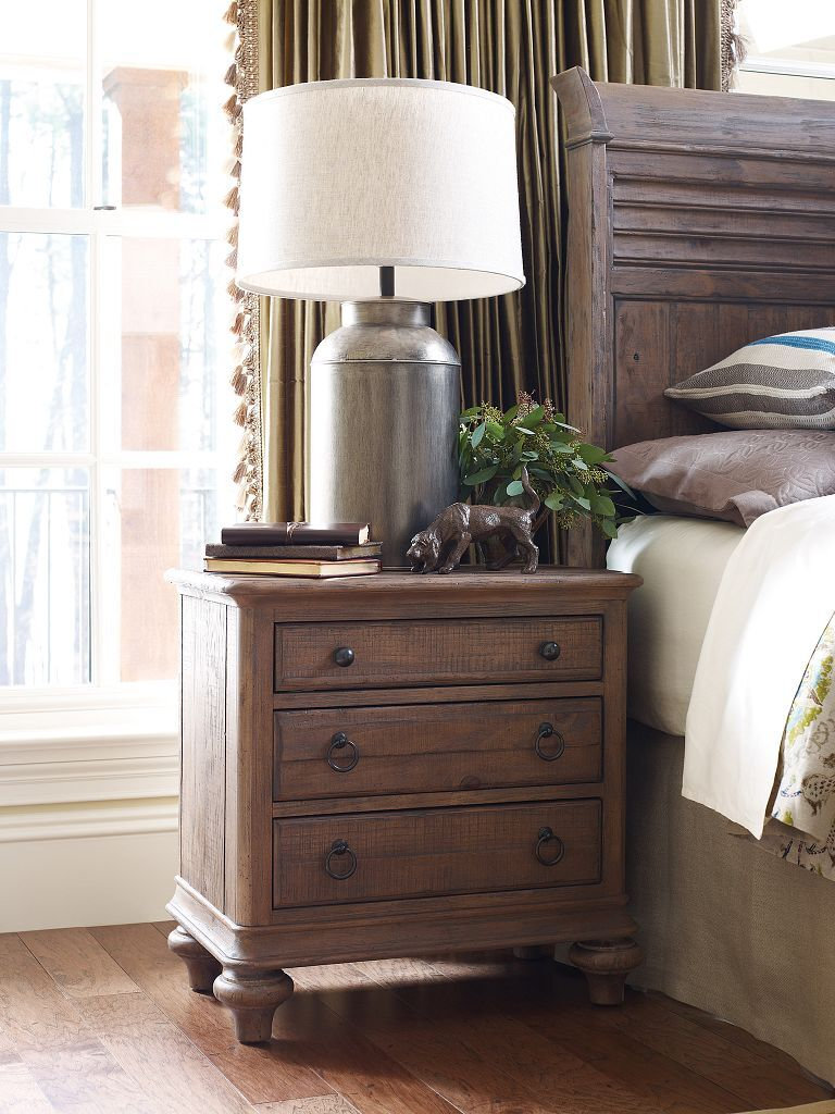 Weatherford Wood 3-Drawer Nightstand