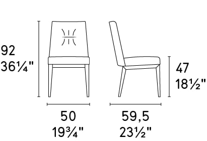 Romy Fabric/Wood Customizable Dining Chair