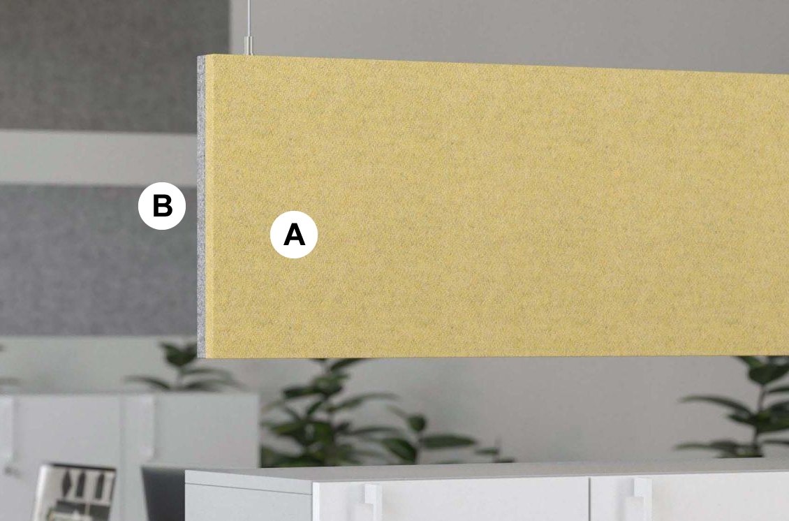 Modus Customizable Sound Absorbing Vertical Ceiling Panels
