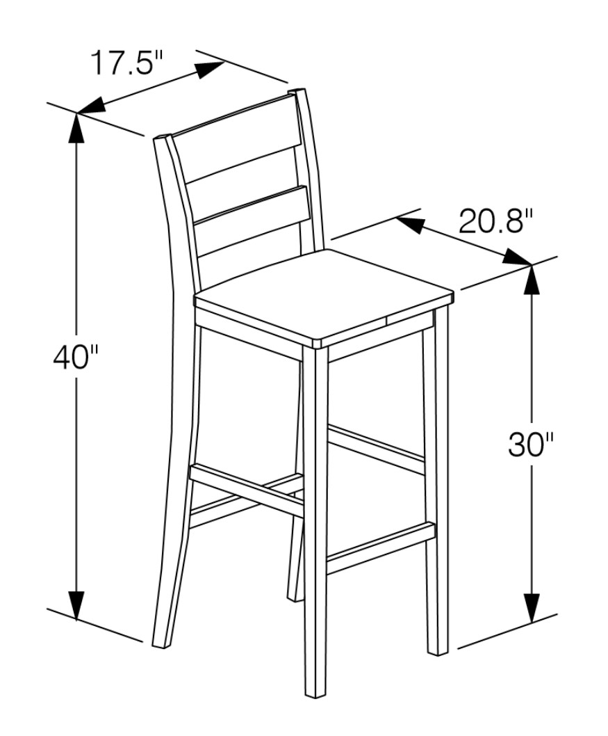 Siesta 30-inch Wood Counter Stool