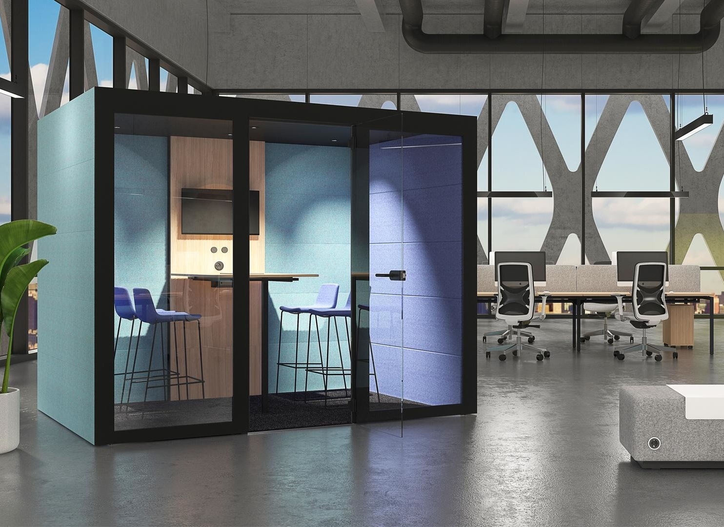 L Silent Rooms - Hunt Office Ireland By Narbutas 