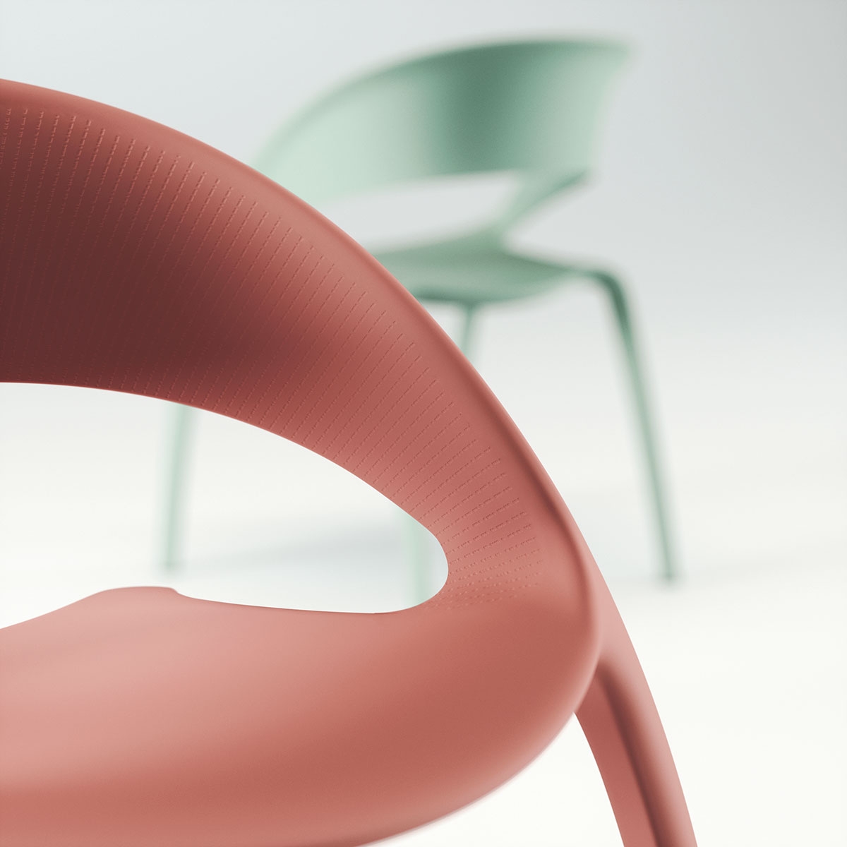 Bee Polypropylene Stacking Visitor Office Chair
