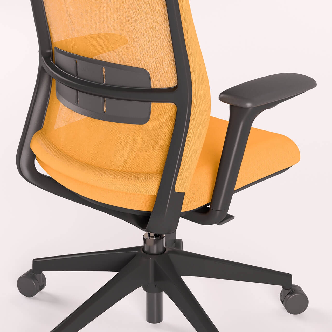 A+S Work Office Chair w/Mesh Backrest