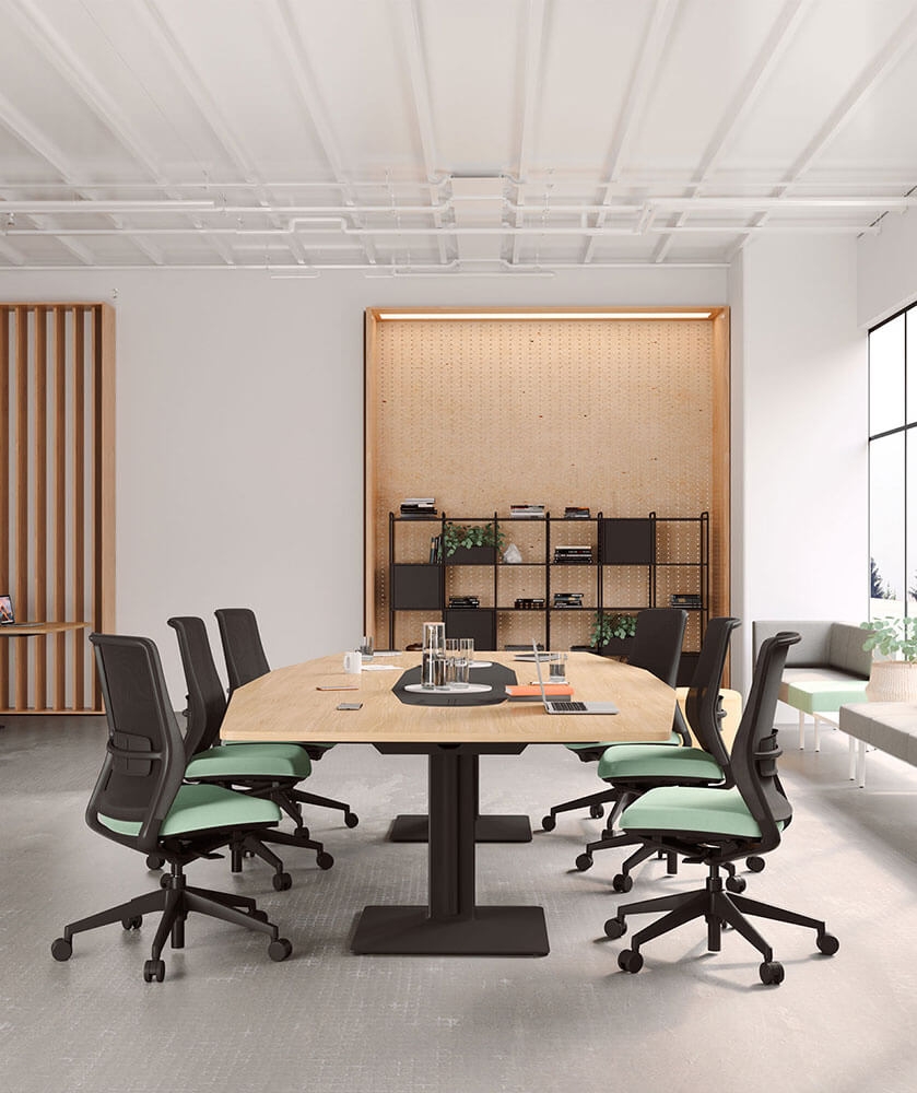 A+S Work Office Chair w/Mesh Backrest