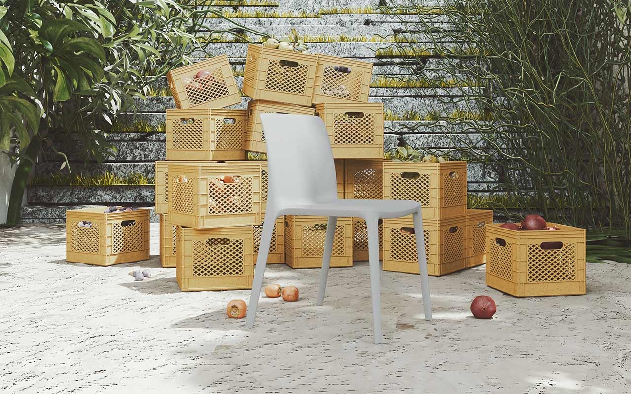 Fluit Eco Polypropylene Stackable Chair (100% Recycled)