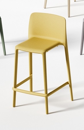 Fluit Eco Polypropylene Barstool (100% Recycled)