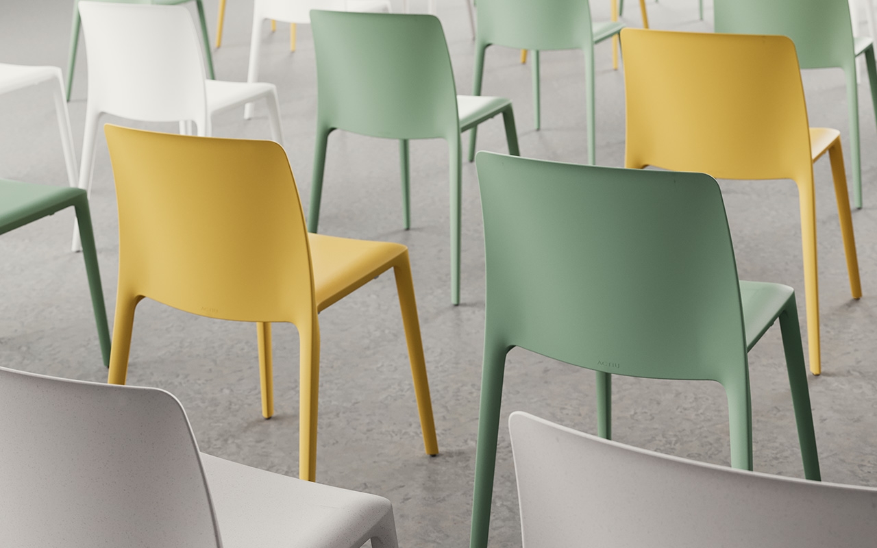 Fluit Eco Polypropylene Stackable Chair (100% Recycled)