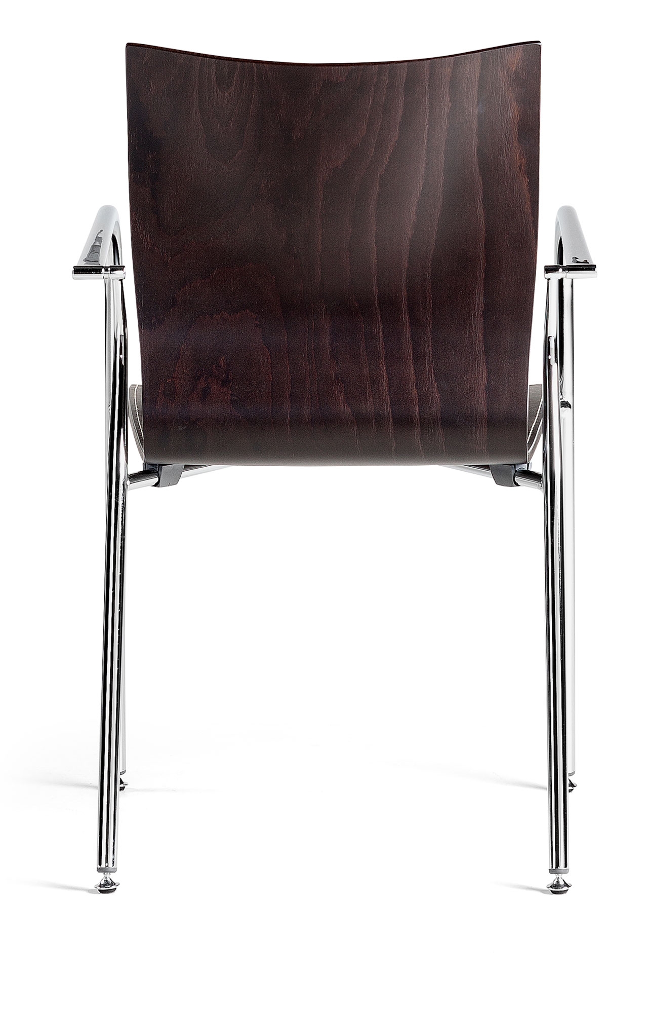 Ikara Plywood Office Armchair w/Metal Base