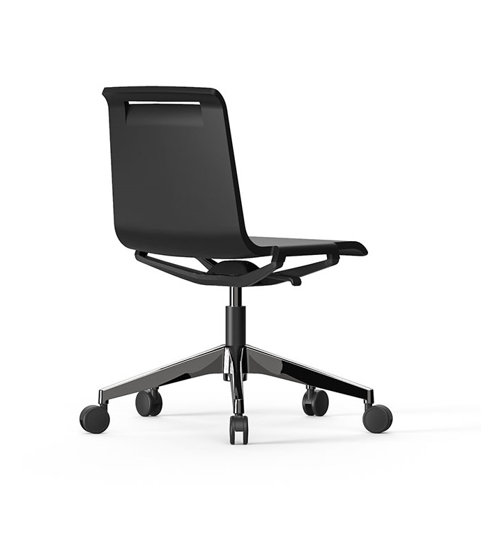 Mit Polypropylene Gaslift Swivel Office Chair w/Castors
