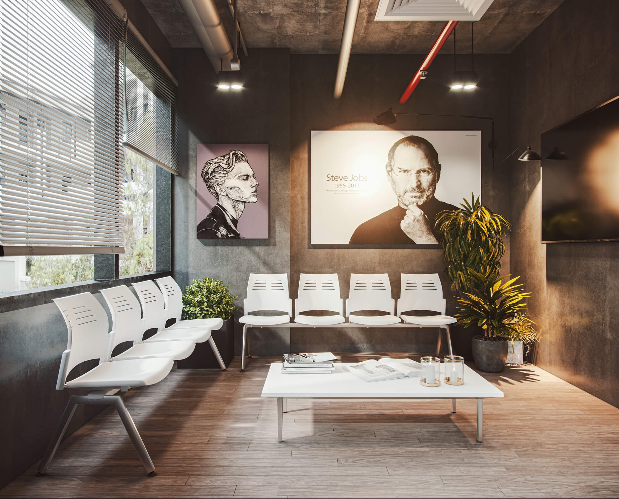 Spacio Polypropylene Beam Seating w/Steel Base