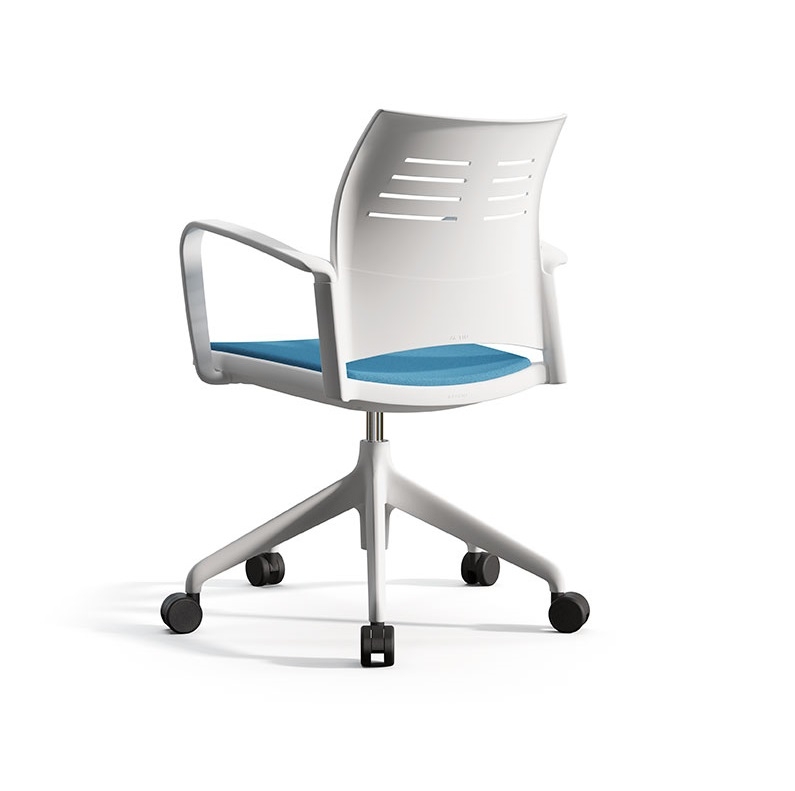 Spacio Polypropylene Gaslift Office Armchair w/5 Spoke Base & Pad Seat