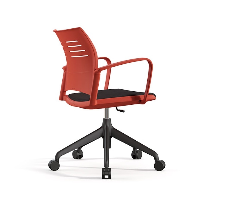Spacio Polypropylene Gaslift Office Armchair w/5 Spoke Base & Pad Seat