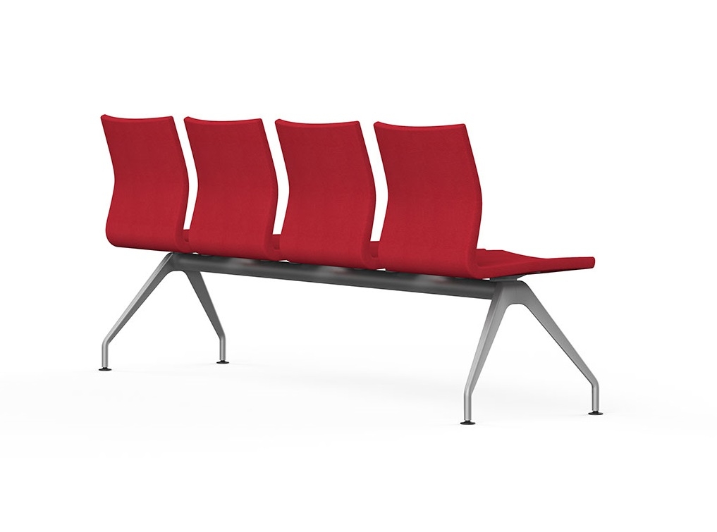 Uma Fabric 4-Person Beam Seating Bench