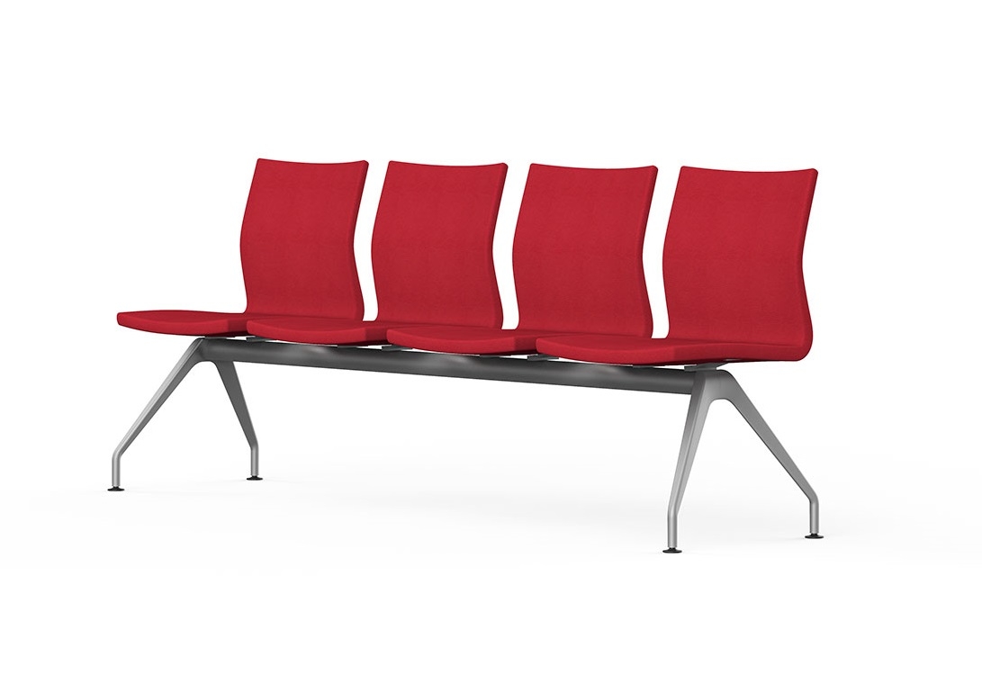 Uma Fabric 4-Person Beam Seating Bench