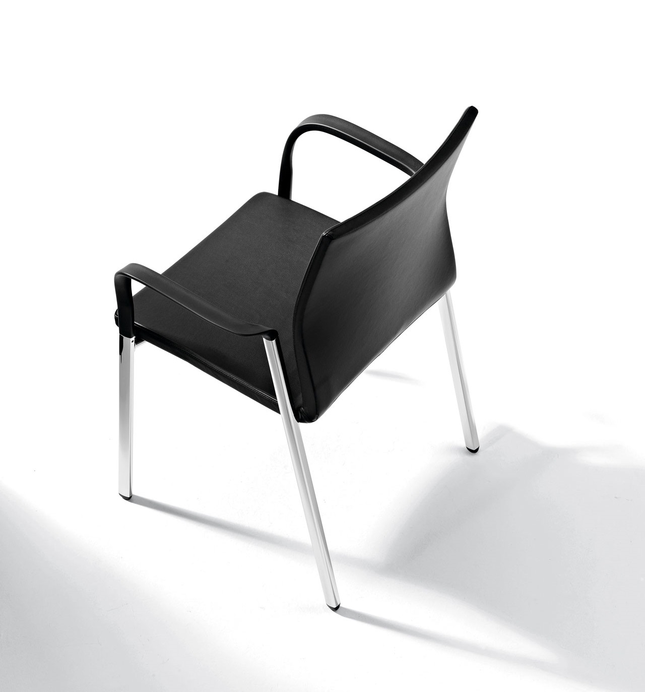 Uma Fabric Office Armchair w/Steel Legs